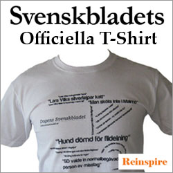 Svenskbladets Officiella T-Shirt finns nu att k�pa
