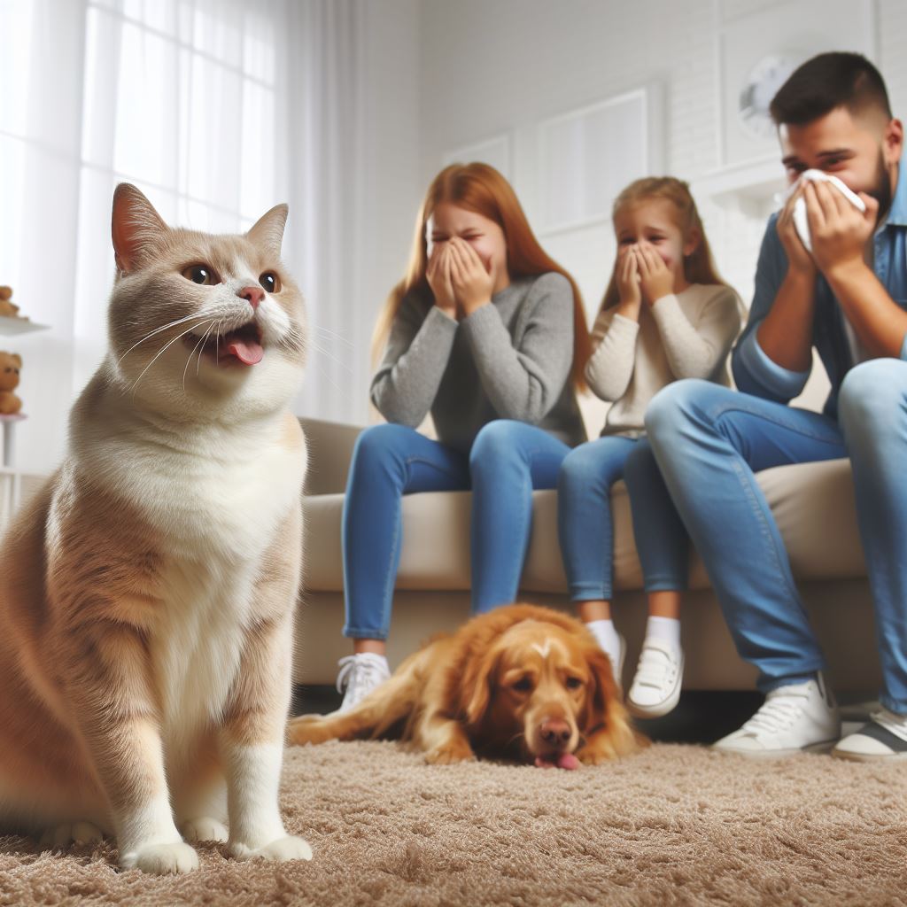 Familjens katt pöste ut en riktigt stinkbomb